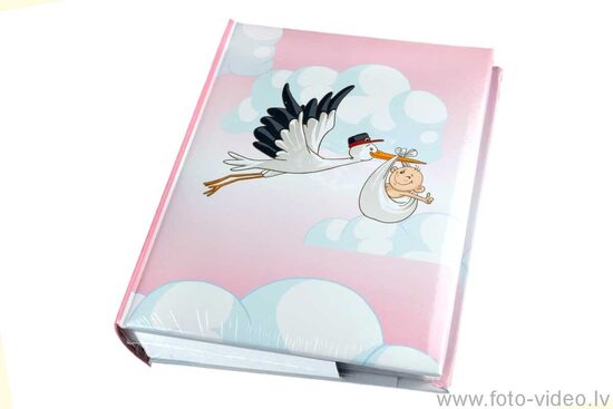 Foto albums 10x15cm 200 bildēm. B46200S Stork Pink